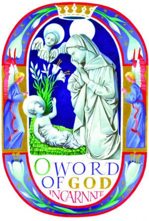 CR Christmas Cards - O Word of God Incarnate Design (1 Pack)