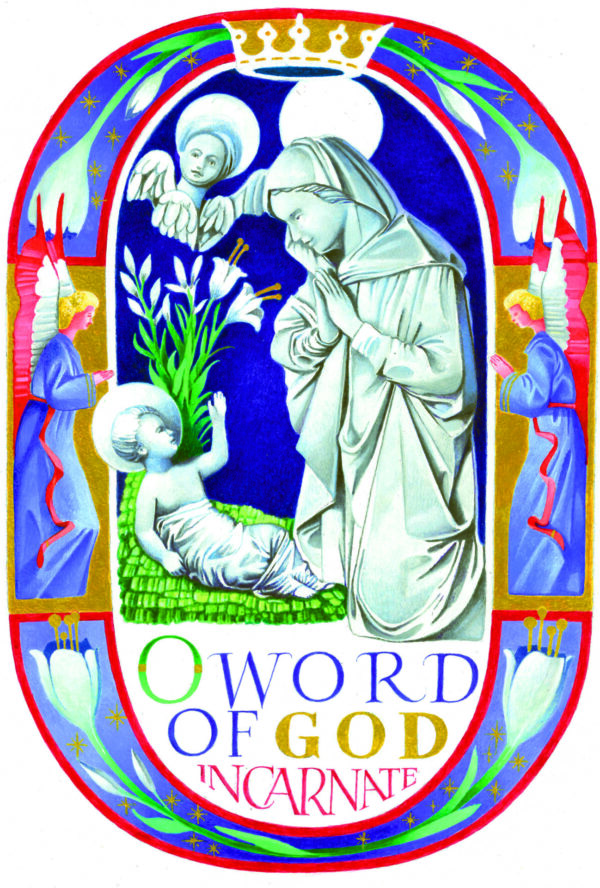 CR Christmas Cards - O Word of God Incarnate Design (1 Pack)